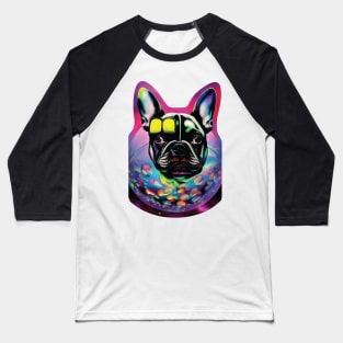 Frenchie out of this World Baseball T-Shirt